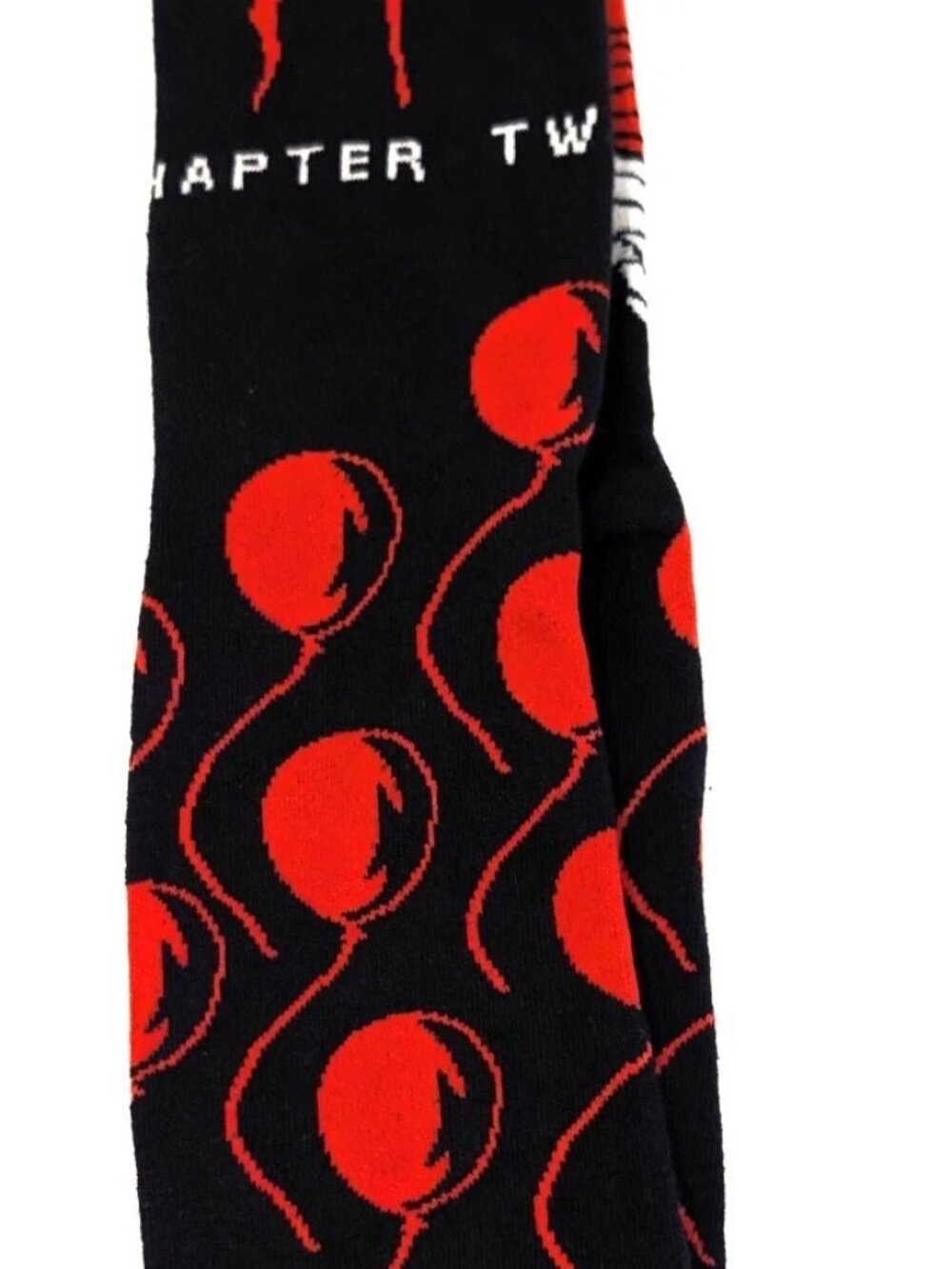Odd Sox IT Chapter Two Pennywise Red Balloons Black Horror Crew Socks Mens 6-13
